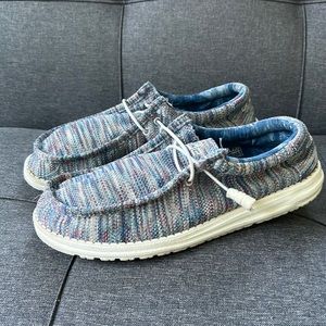 COPY - Mens Hey Dudes -Size11 - Red/white/Blue